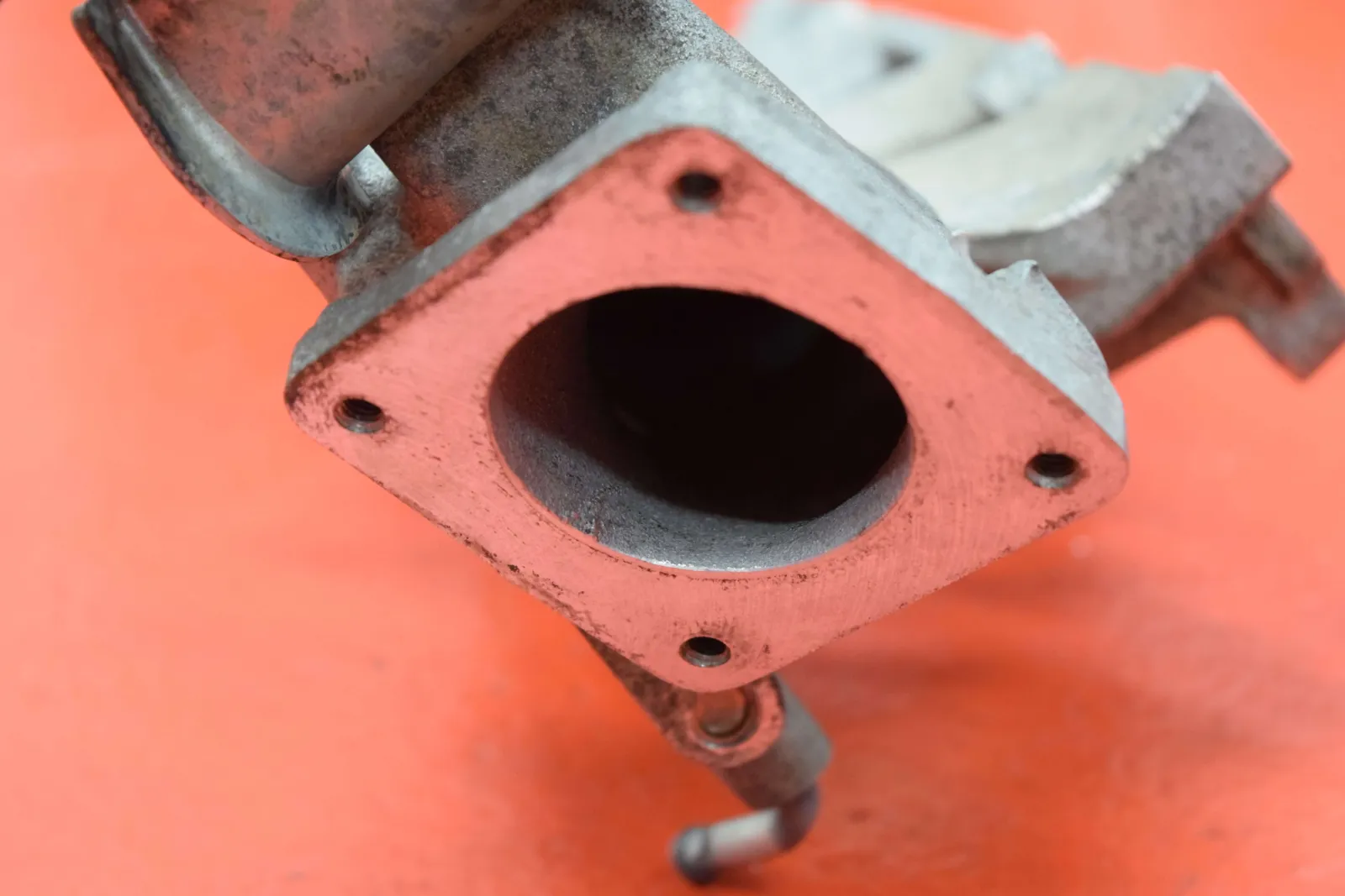 Clean diesel intake manifold port after professional cleaning